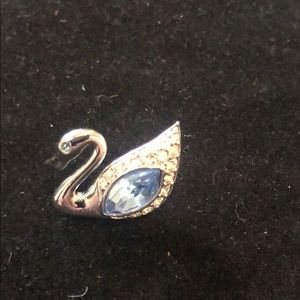 Swarovski swan pin